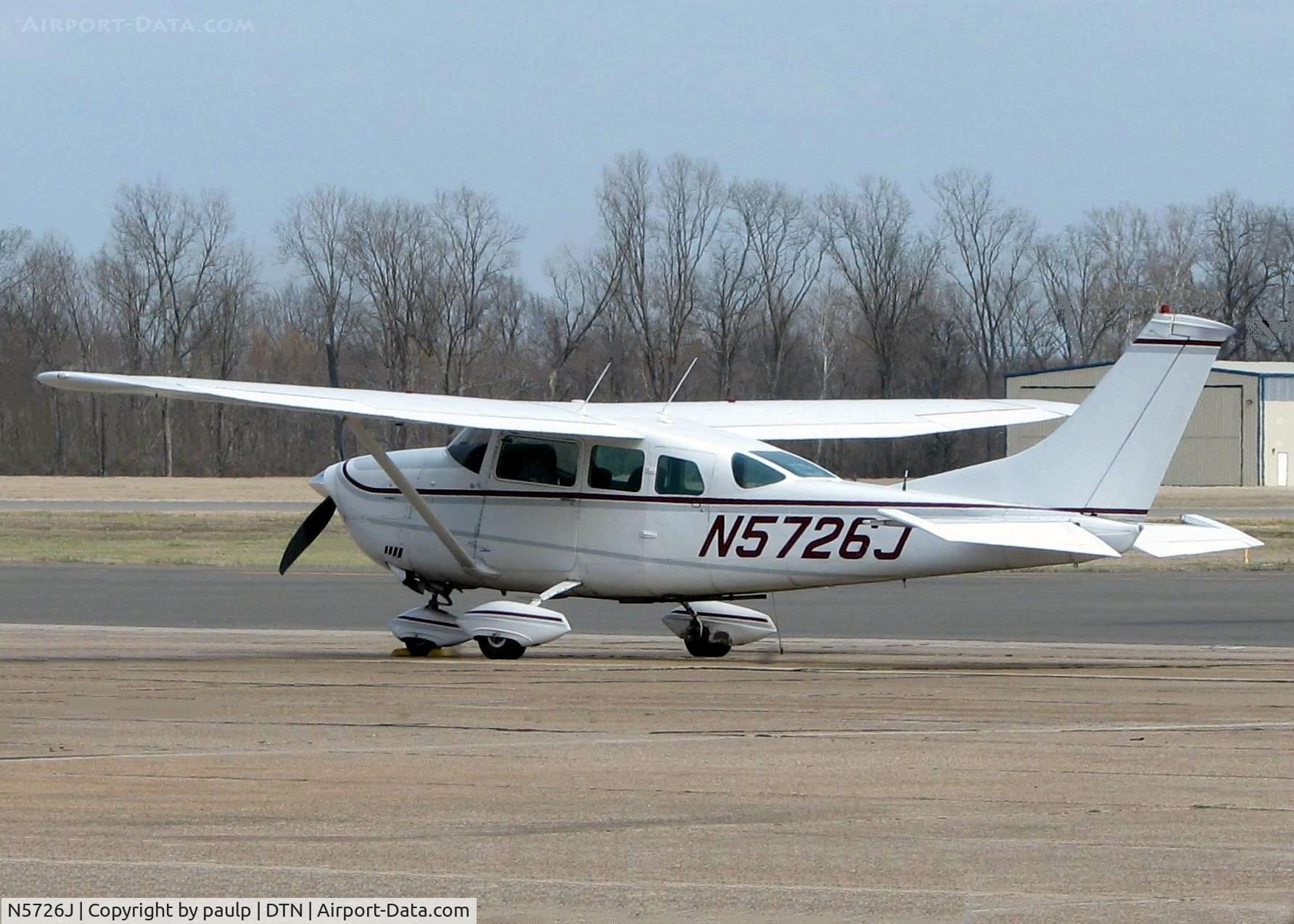 N5726J, 1969 Cessna TP206E Turbo Super Skylane C/N P20600626, At Downtown Shreveport.