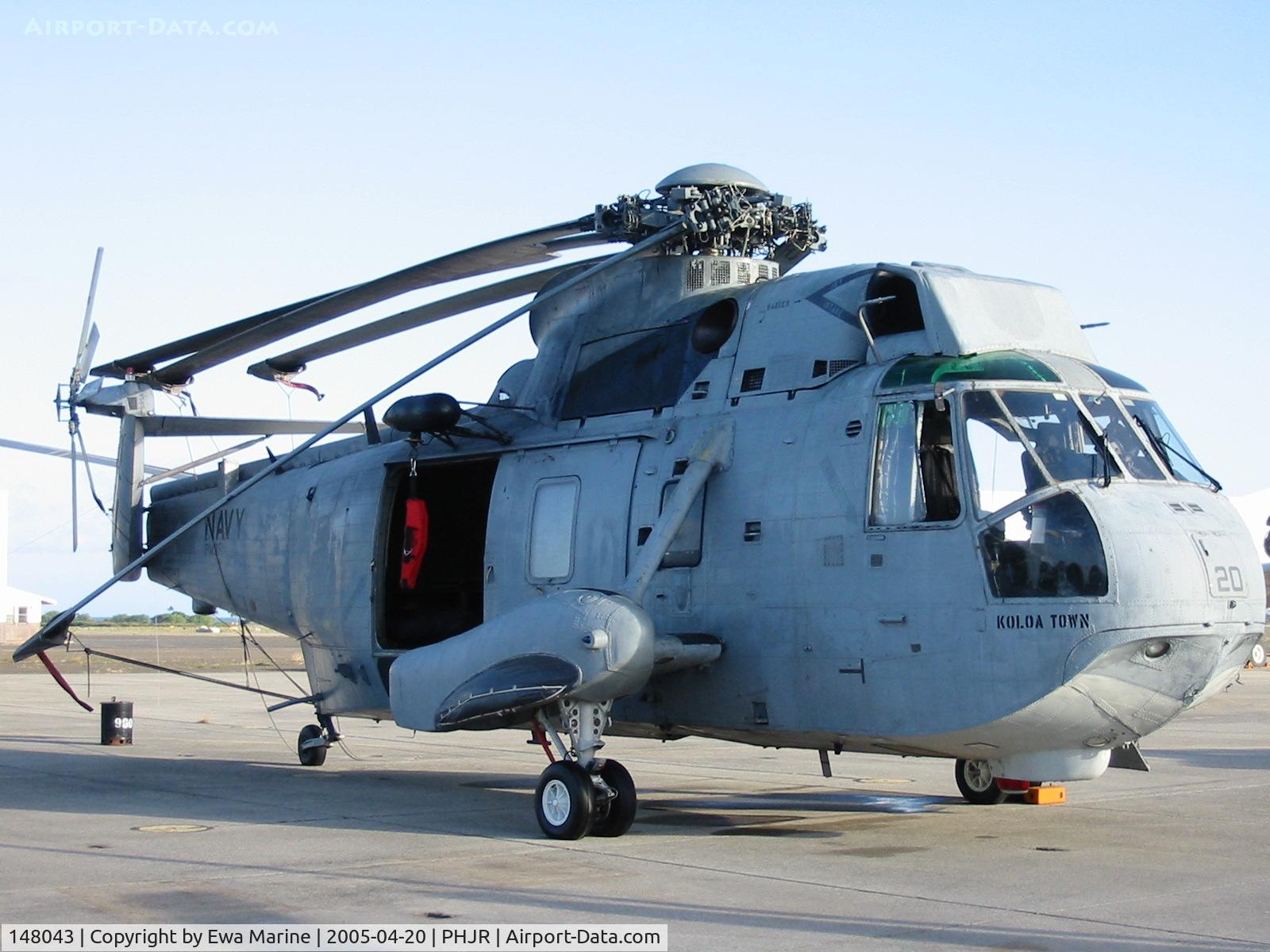 148043, Sikorsky SH-3H Sea KIng C/N 61021, Naval Air Museum Barbers Point ramp. JRF.