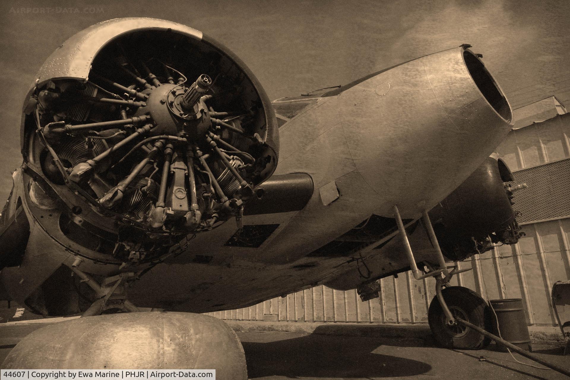 44607, 1945 Beech UC-45J (SNB-5) Expeditor C/N 8274, Nostalgic shot of 44607. JRF/NAMBP
