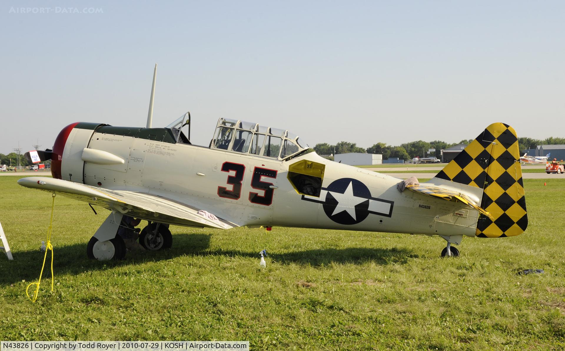 N43826, North American T-6D C/N 42-84757, AIRVENTURE 2010