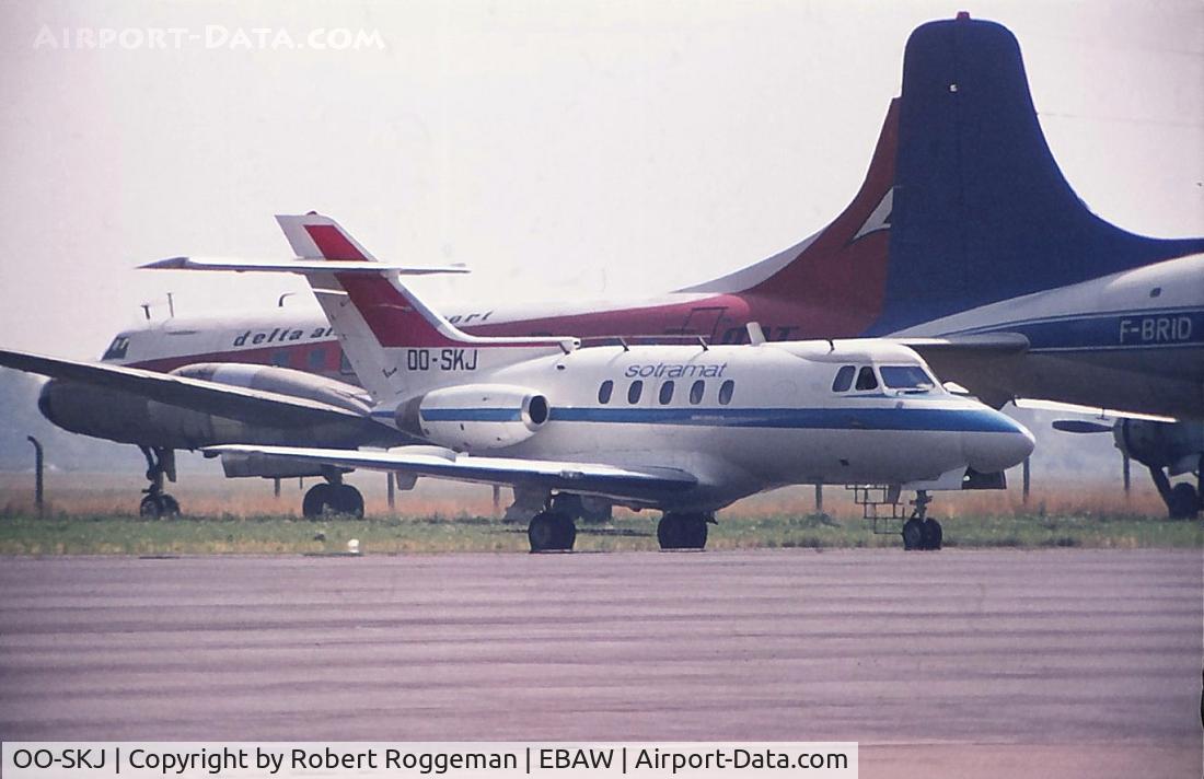 OO-SKJ, 1966 Hawker Siddeley HS.125 Series 1B/522 C/N 25089, Sotramat Late 1960's.DC-6 A/B F-BRID.CV-440 DAT.