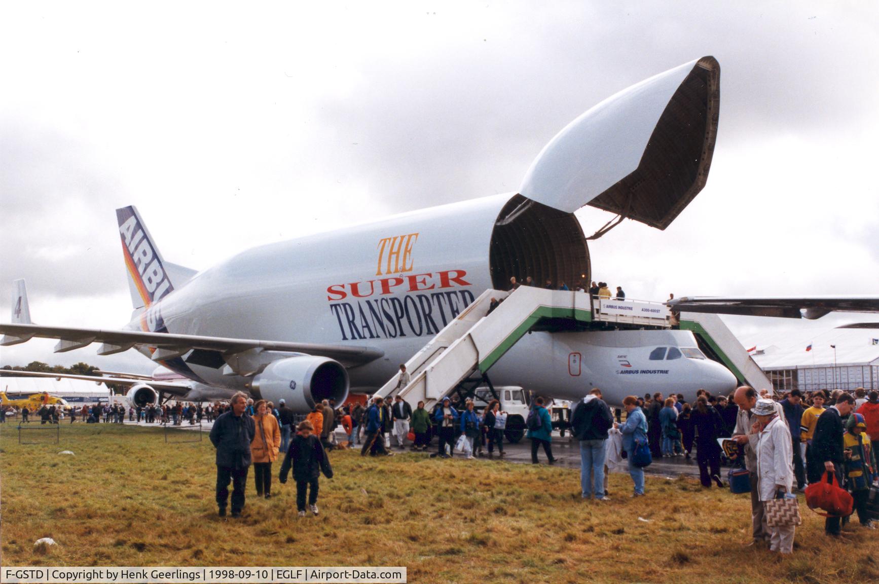 F-GSTD, 1998 Airbus A300B4-608ST Beluga C/N 776, Farnborough Air Show - Sep 1998 Airbus The Super Transporter  4 , 