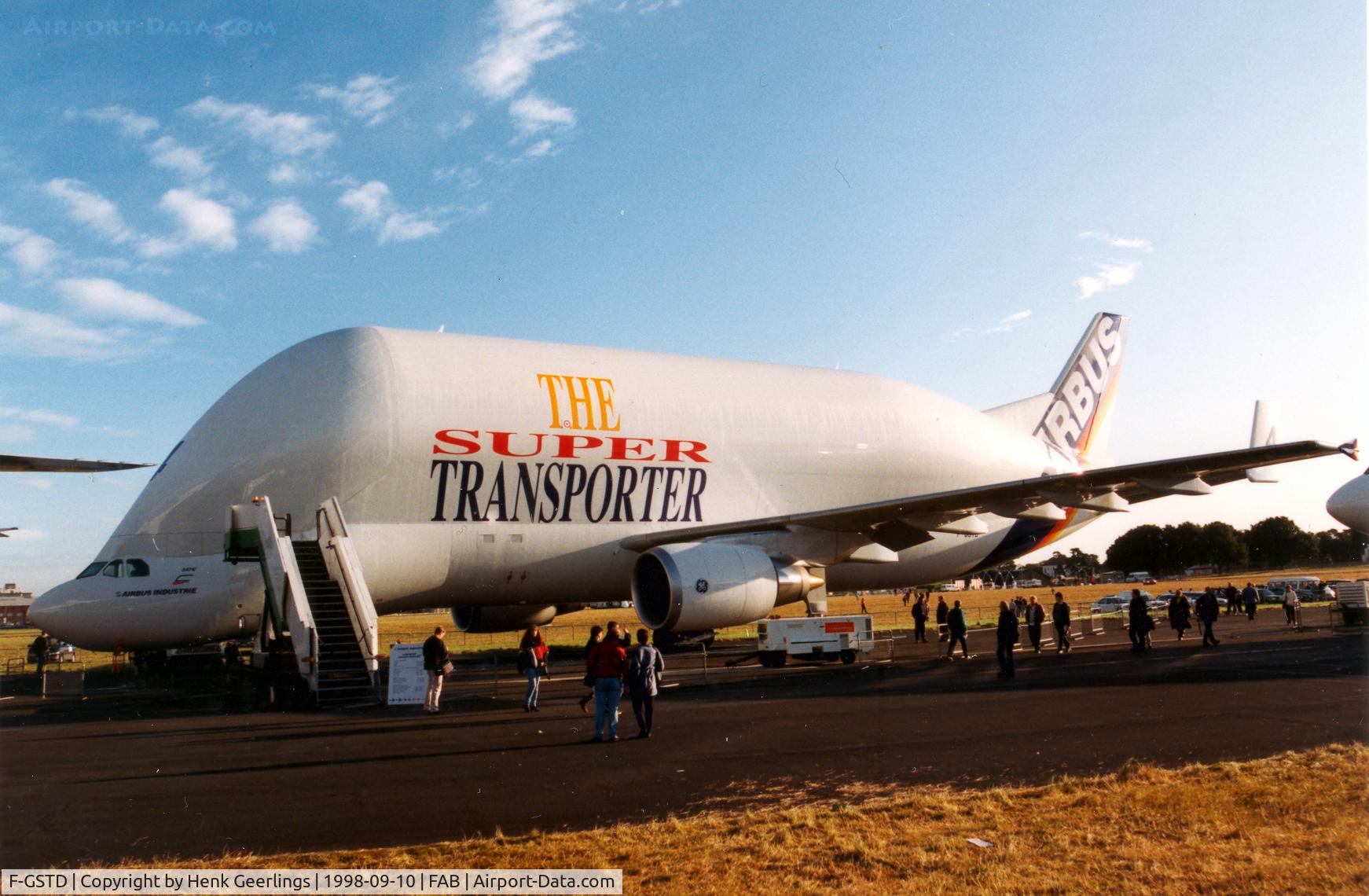 F-GSTD, 1998 Airbus A300B4-608ST Beluga C/N 776, Farnborough Air Show - Sep 1998 Airbus The Super Transporter  4  ,  