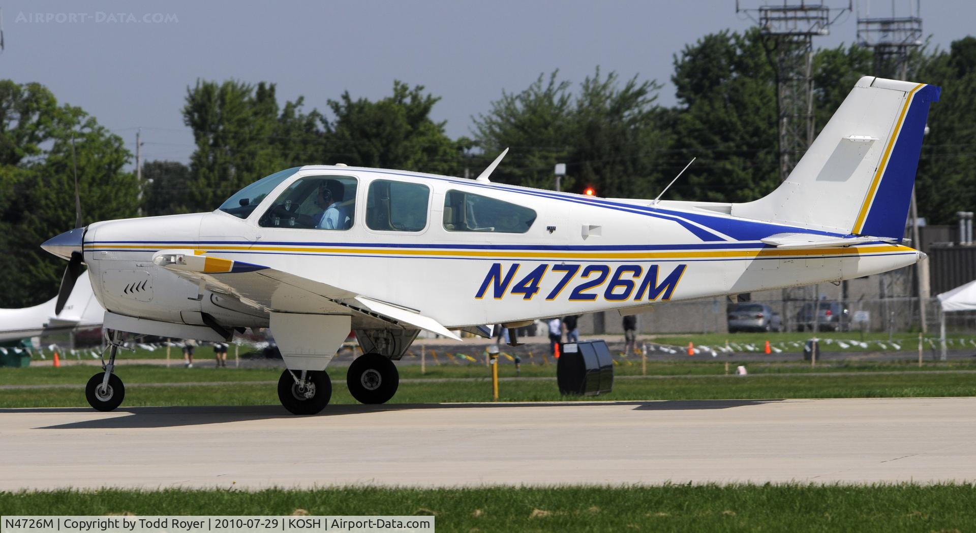 N4726M, 1978 Beech F33A Bonanza C/N CE-778, AIRVENTURE 2010