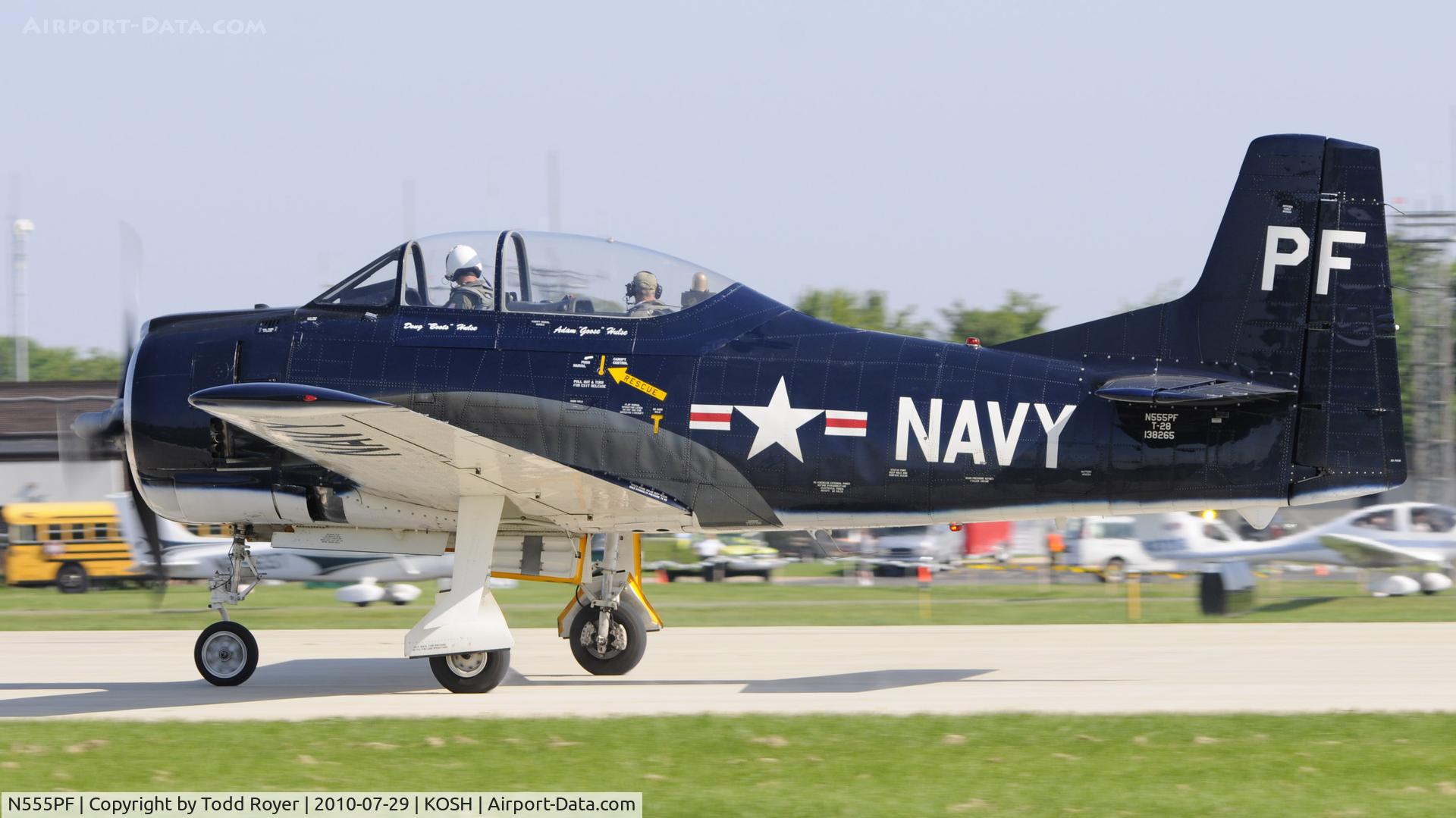 N555PF, 1954 North American T-28B Trojan C/N 200-336 (138265), AIRVENTURE 2010