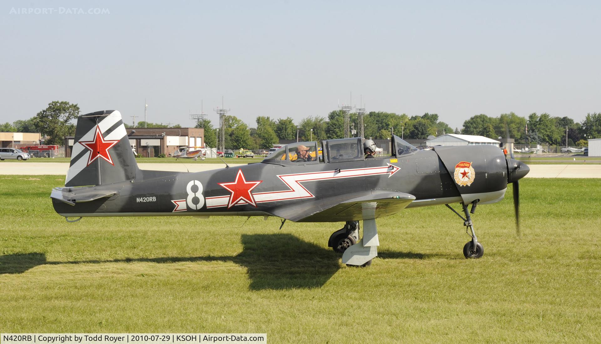 N420RB, 1972 Nanchang CJ-6A C/N 2132049, AIRVENTURE 2010