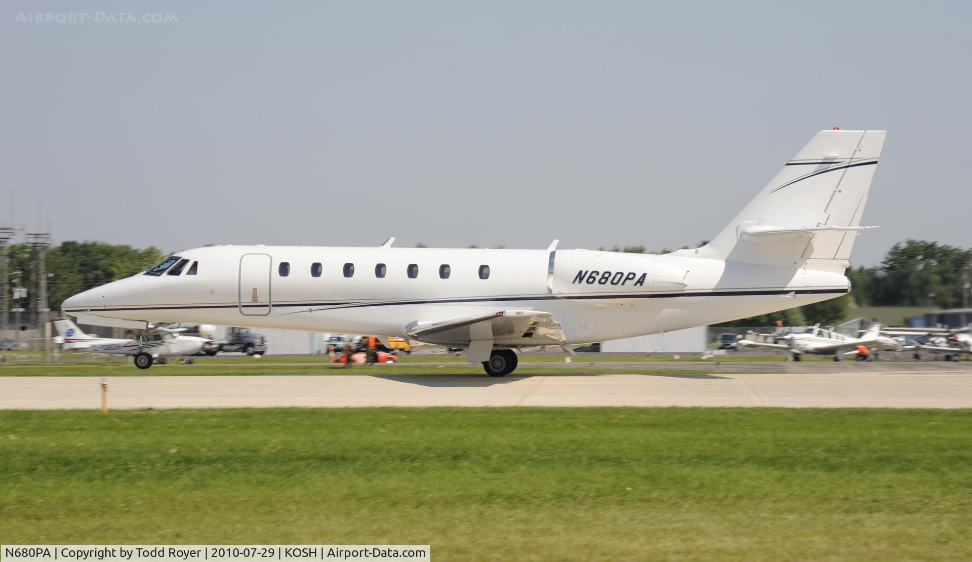N680PA, 2008 Cessna 680 Citation Sovereign C/N 680-0255, AIRVENTURE 2010
