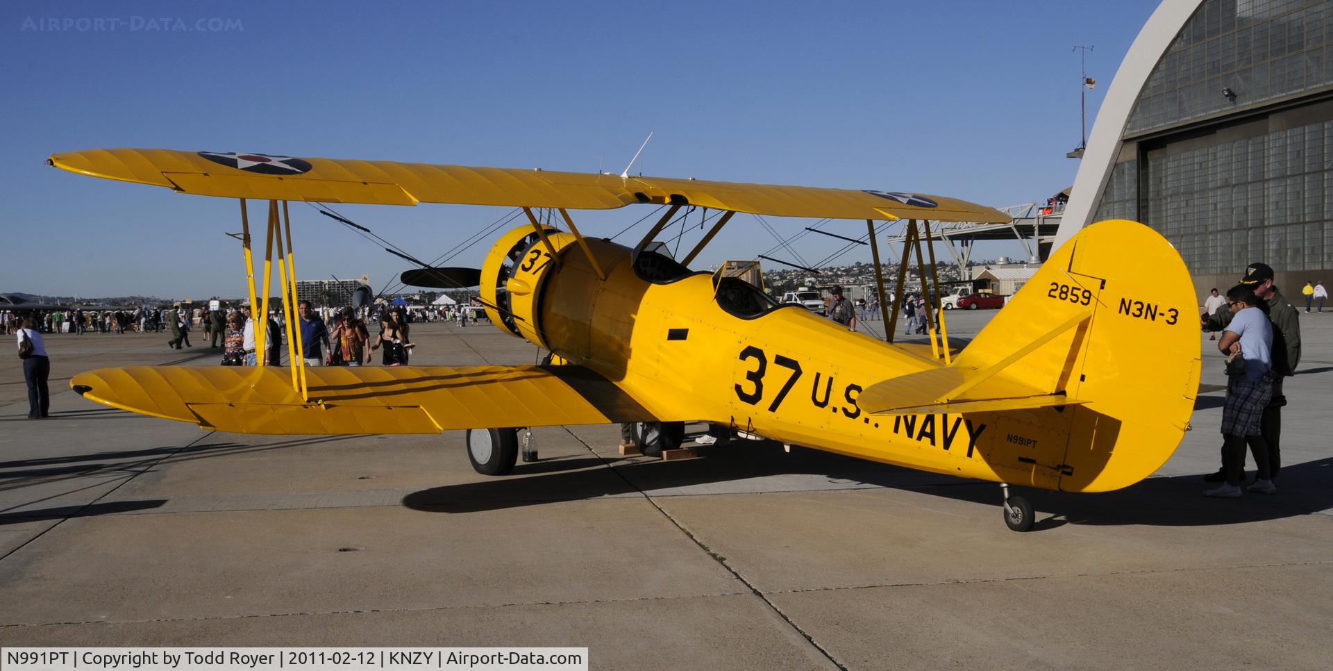 N991PT, 1938 Naval Aircraft Factory N3N-3 C/N 2859, Centenial of Naval Aviation