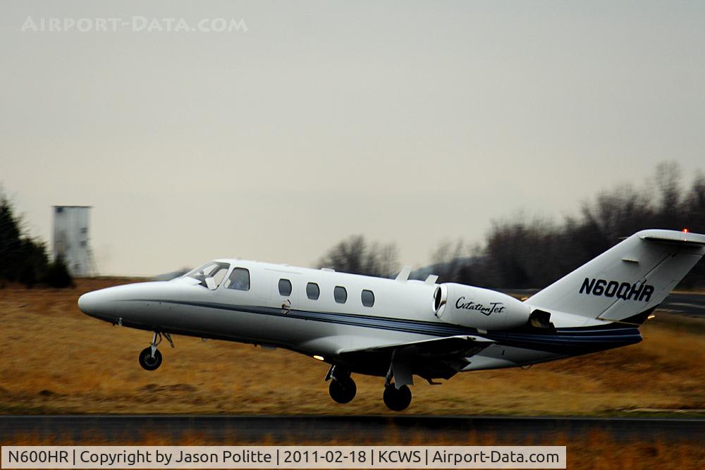 N600HR, 1993 Cessna 525 C/N 525-0038, Cessna Citation departing Cantrell Field.