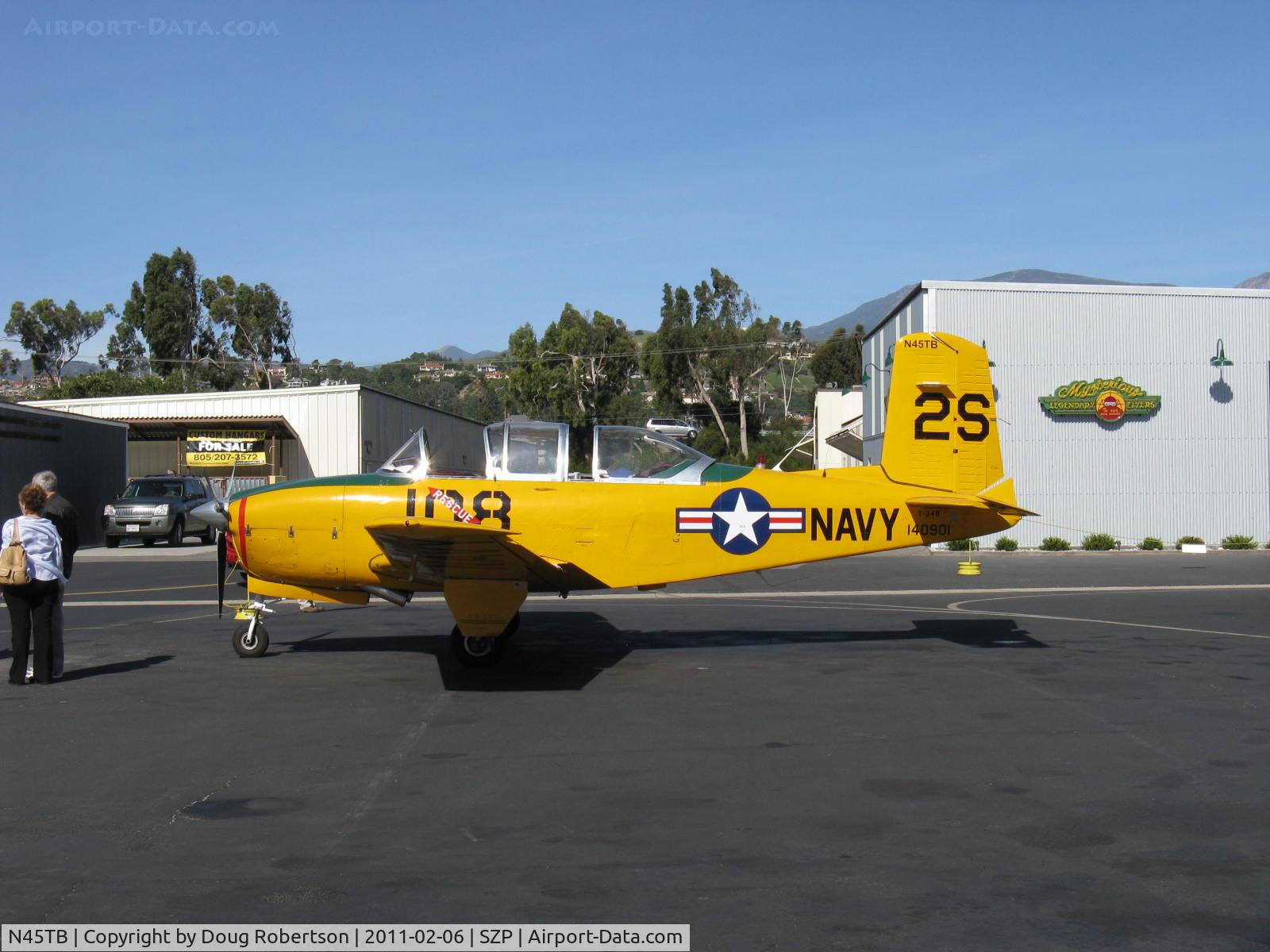 N45TB, 1956 Beech D-45 Mentor C/N BG-235, 1956 Beech D-45 as T-34B MENTOR, Continental O-470-13 225 Hp, refueling