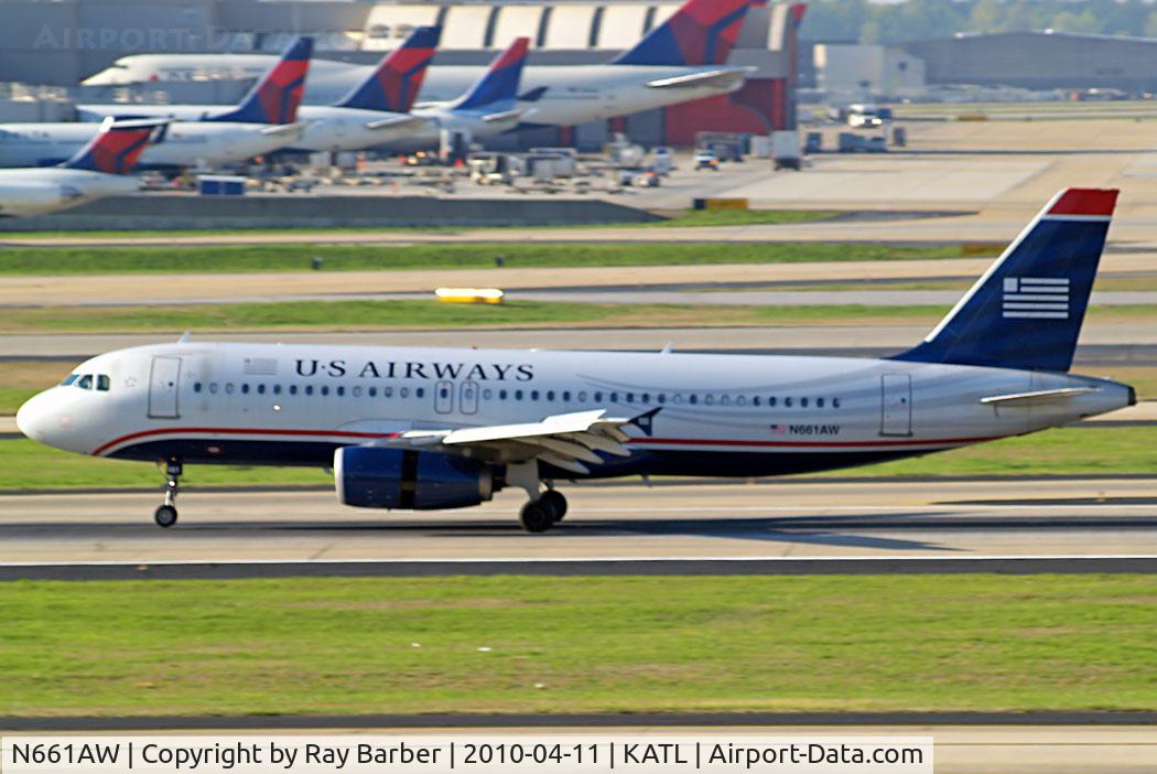 N661AW, 2000 Airbus A320-232 C/N 1284, Airbus A320-232 [1284] (US Airways) Atlanta~N 11/04/2010.