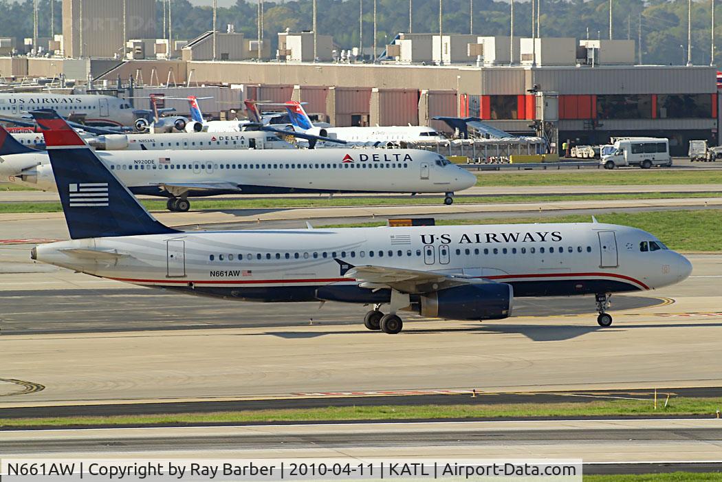 N661AW, 2000 Airbus A320-232 C/N 1284, Airbus A320-232 [1284] (US Airways) Atlanta~N 11/04/2010.