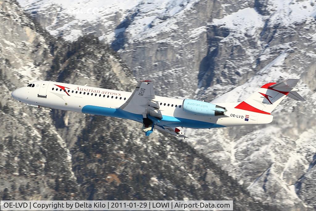 OE-LVD, 1994 Fokker 100 (F-28-0100) C/N 11515, TYR [VO] Austrian Arrows