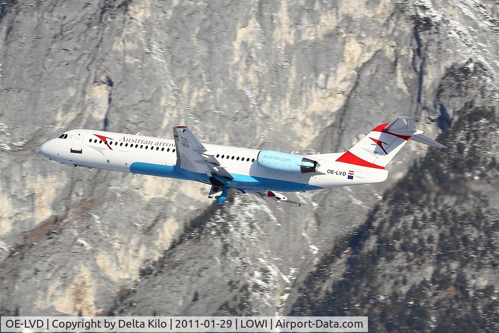 OE-LVD, 1994 Fokker 100 (F-28-0100) C/N 11515, TYR [VO] Austrian Arrows