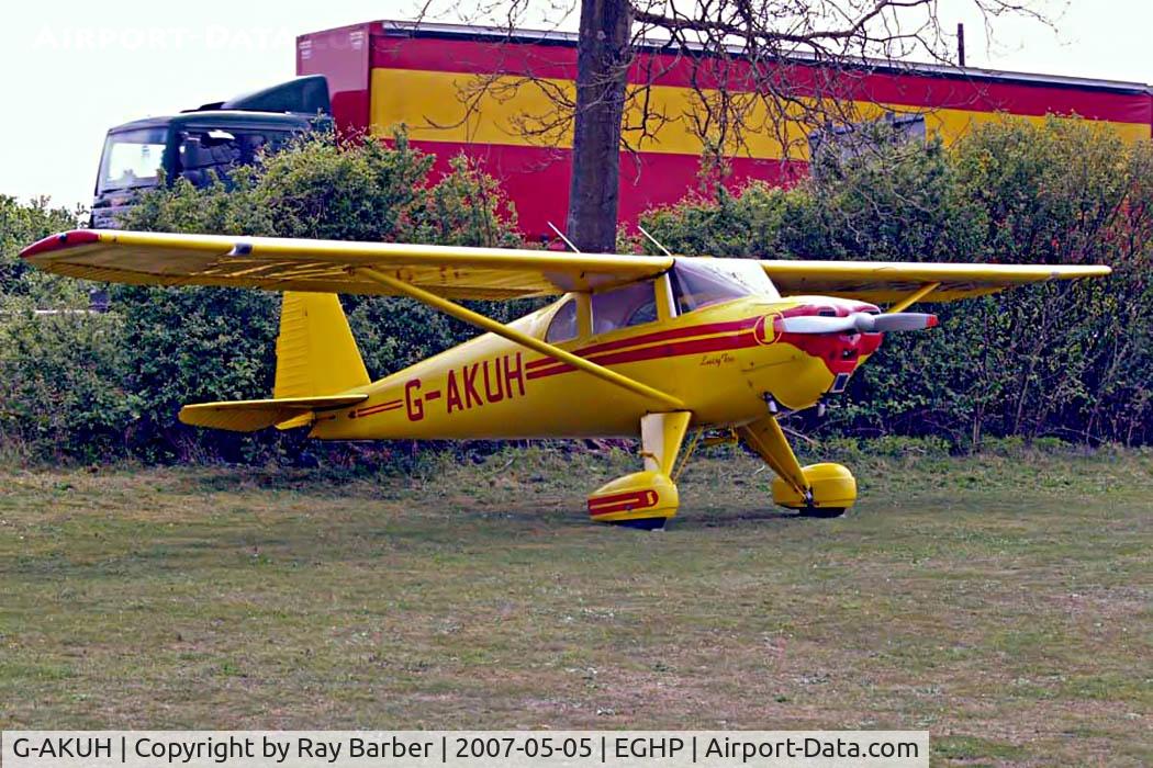 G-AKUH, 1946 Luscombe 8E Silvaire C/N 4644, Luscombe 8E Silvaire Deluxe [4644] Popham~G 05/05/2007