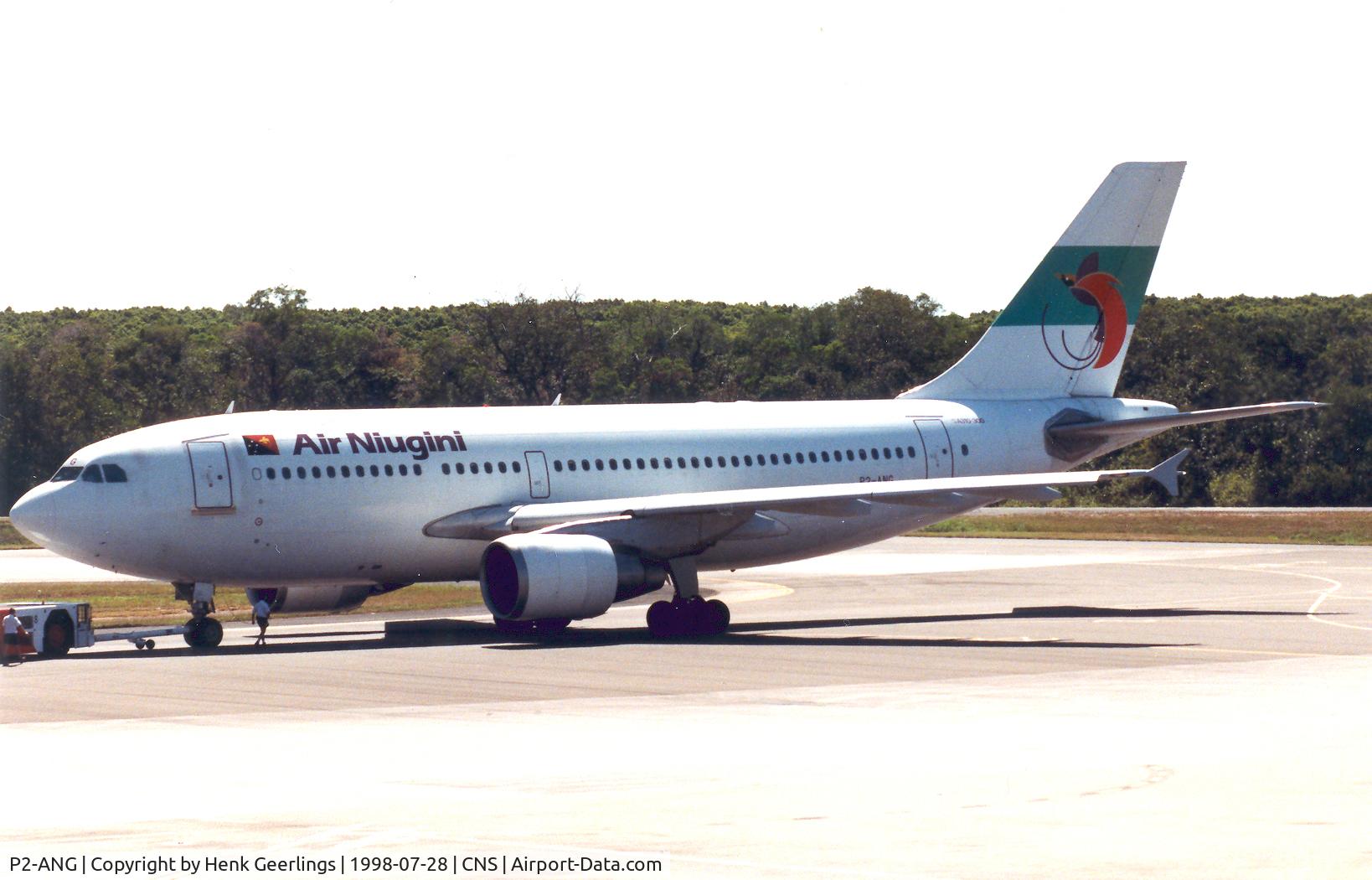 P2-ANG, 1990 Airbus A310-324 C/N 549, Air Niugini A310 at Cairns
