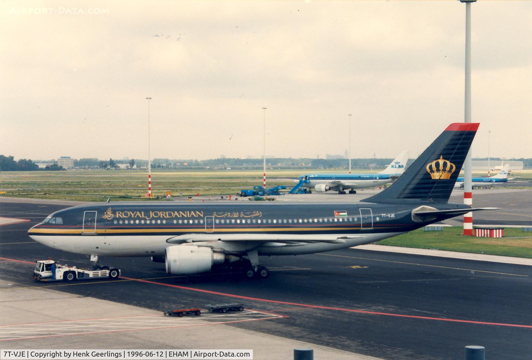 7T-VJE, 1984 Airbus A310-203 C/N 295, Royal Jordanian