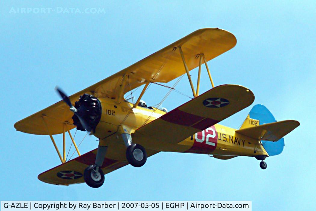 G-AZLE, 1940 Boeing E-75 C/N 75-8543, Boeing Stearman N2S-5 Kaydet [75-8543] Popham~G 05/05/2007