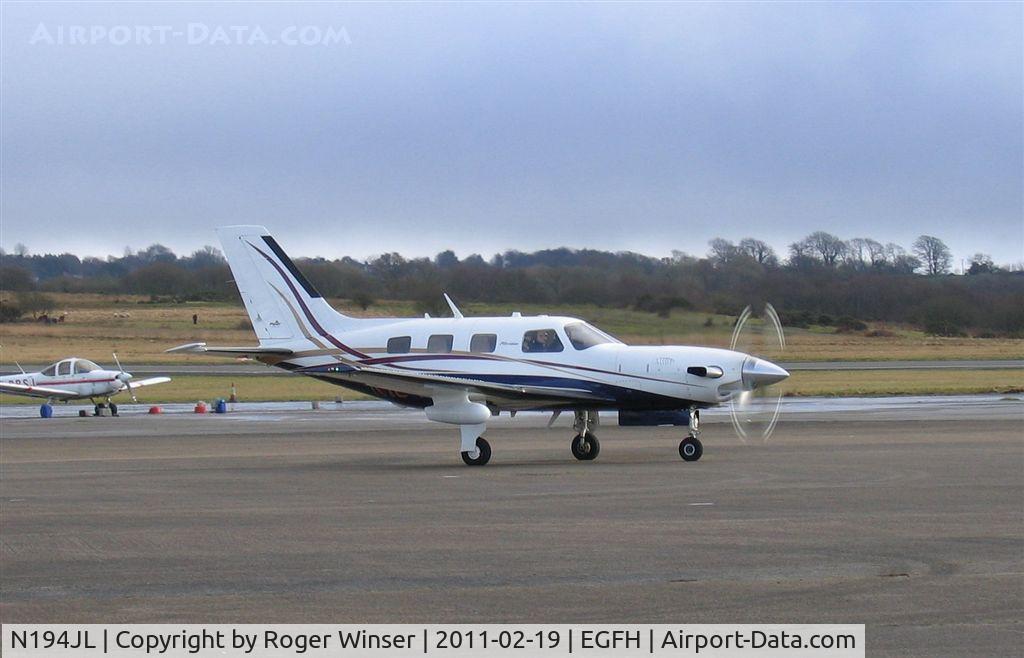 N194JL, 2007 Piper PA-46-500TP Malibu Meridian C/N 4697337, Visiting Swansea Airport