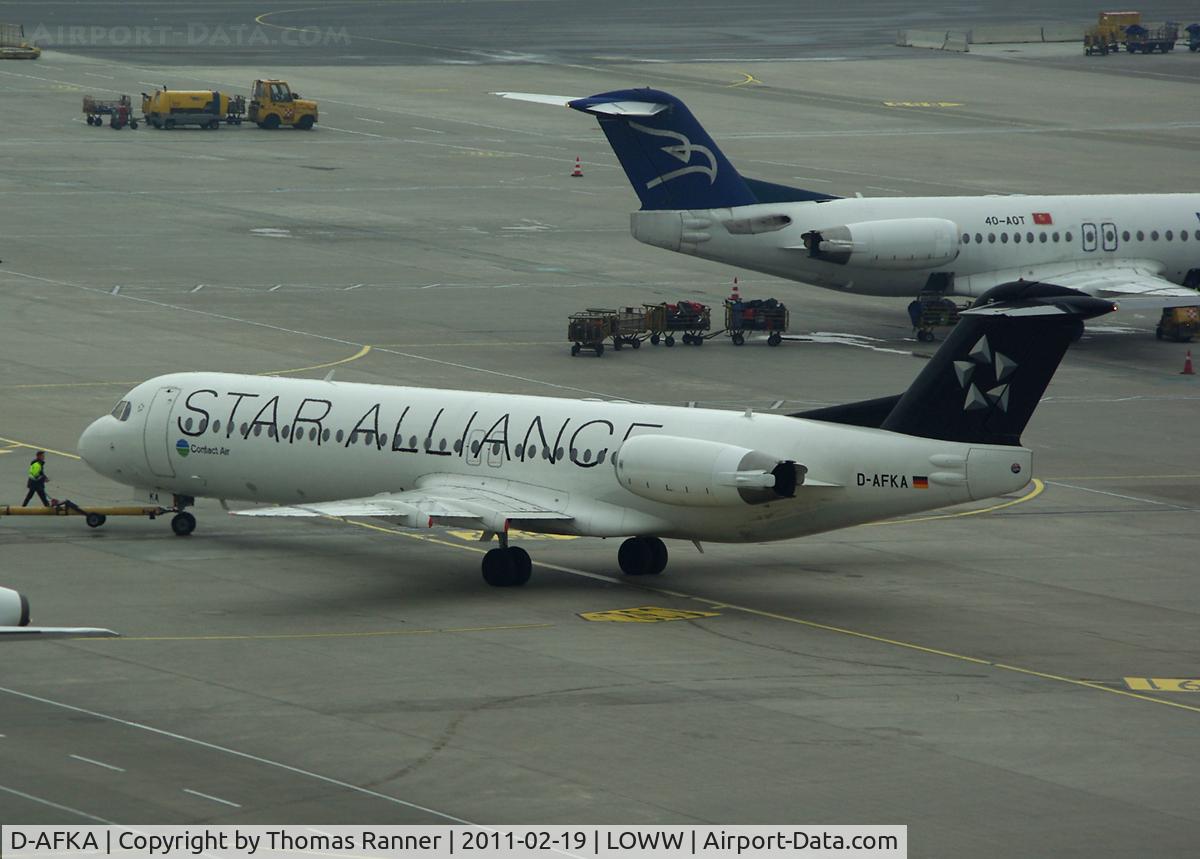 D-AFKA, 1994 Fokker 100 (F-28-0100) C/N 11517, Contact Air Fokker 100