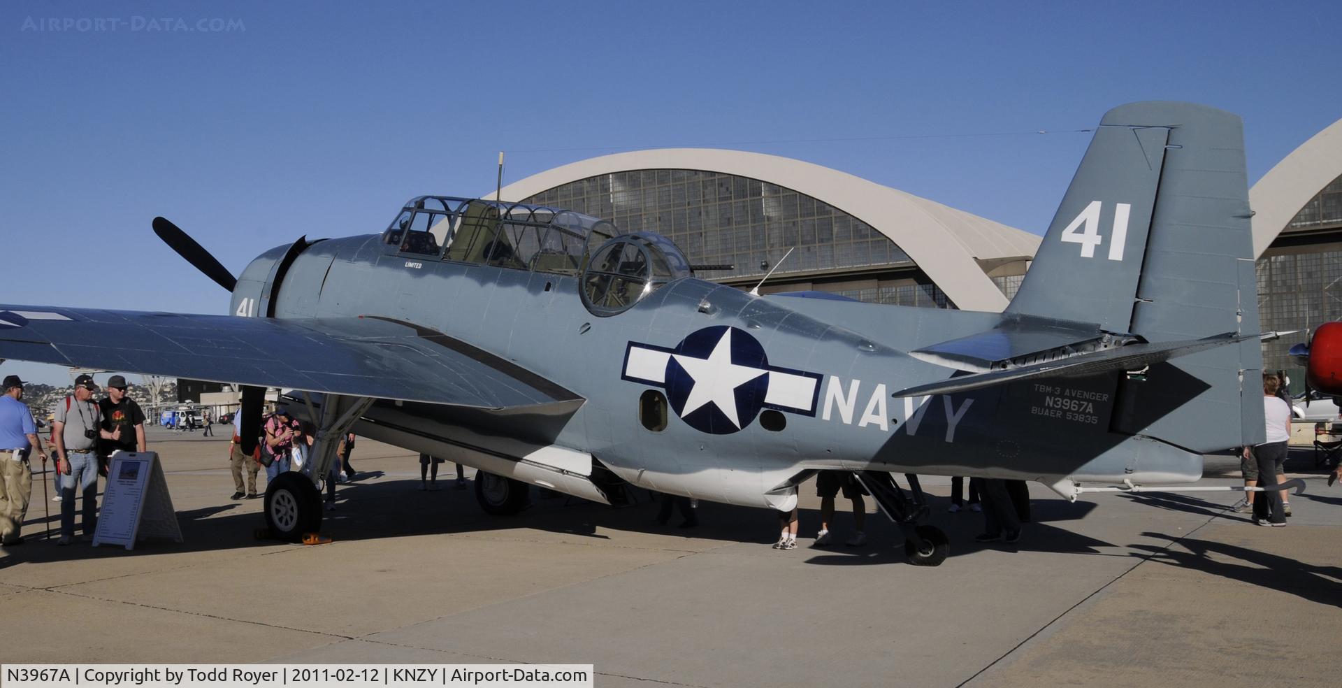 N3967A, 1945 Grumman TBM-3U Avenger C/N 53835, Centennial of Naval Aviation
