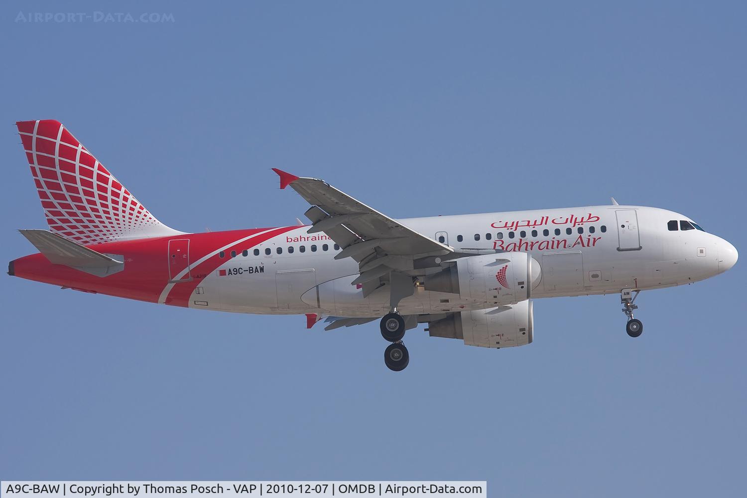 A9C-BAW, 2006 Airbus A319-111 C/N 2763, Bahrain Air