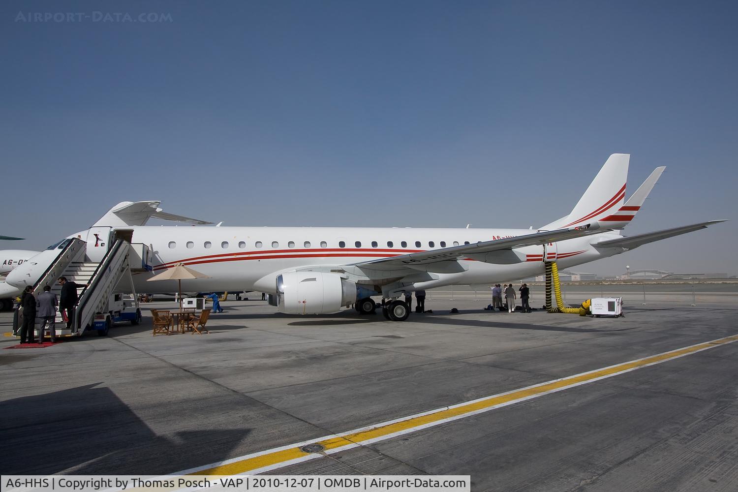 A6-HHS, 2010 Embraer ERJ-190-100ECJ Lineage 1000 C/N 19000296, Falcon Aviation Services