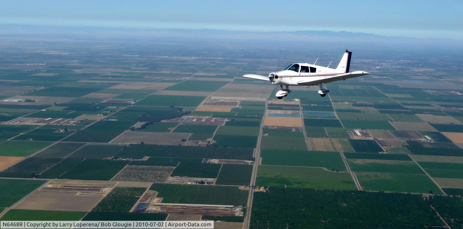 N6468R, 1966 Piper PA-28-140 C/N 28-21656, Formation Flight back to Fresno