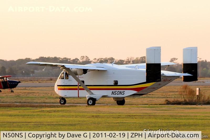 N50NS, 1968 Short SC-7 Skyvan 3 C/N SH1856, Skyvan taxies out with a load of skydivers at Skydive City, Zephyrhills, FL