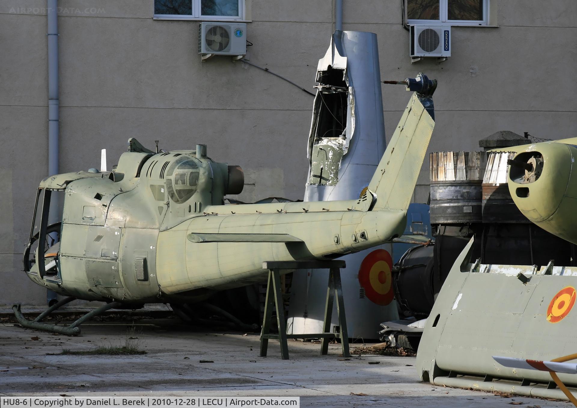 HU8-6, Agusta AB-204AS C/N 3106, The mortal remains rest in the scrapyard at the Museo del Aire.