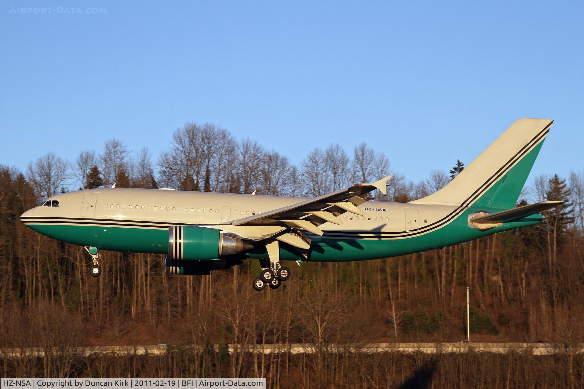 HZ-NSA, 1987 Airbus A310-304 C/N 431, Evening landing shot