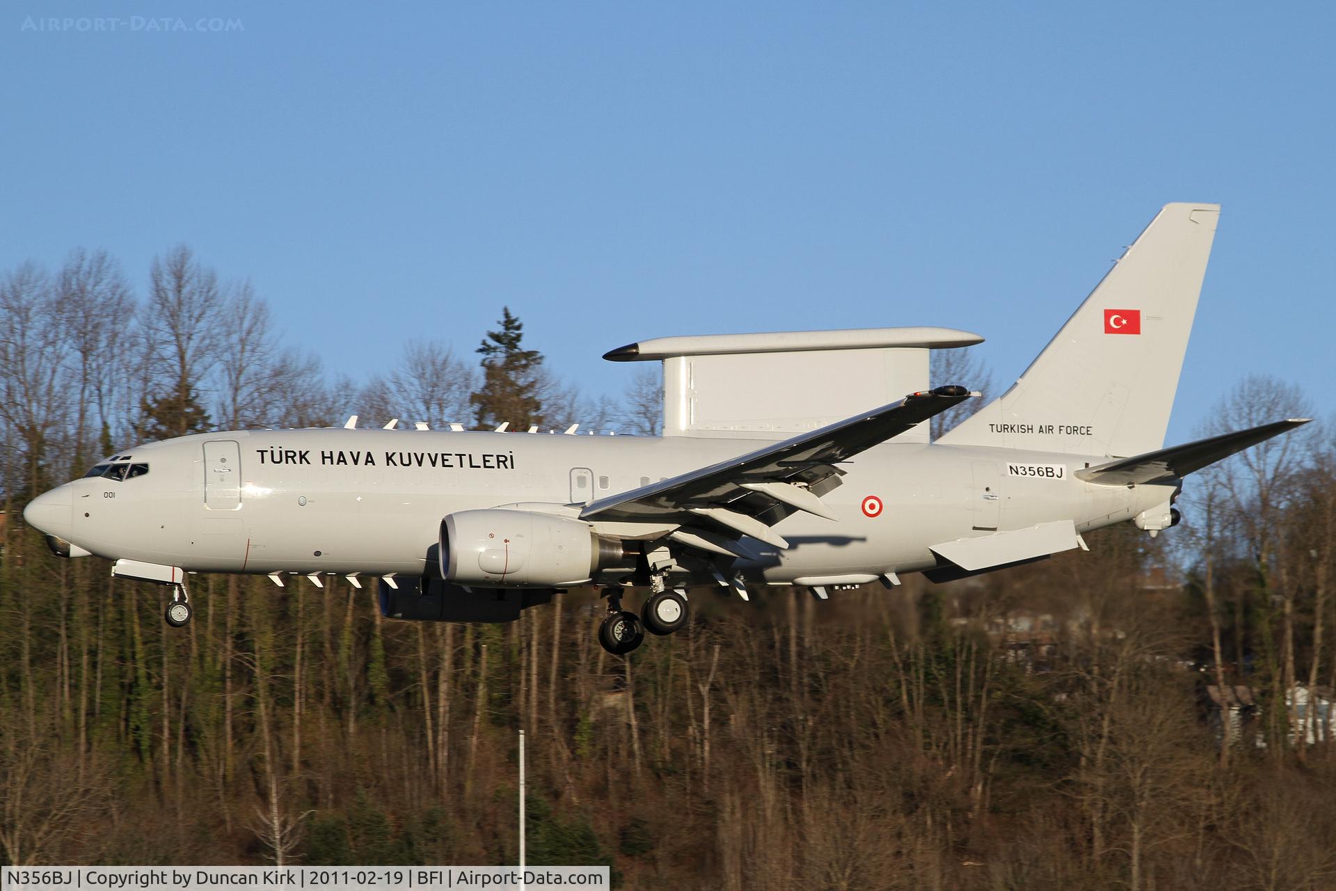 N356BJ, 2004 Boeing 737-7ES Peace Eagle C/N 33962, Test flying for the Turkish AF