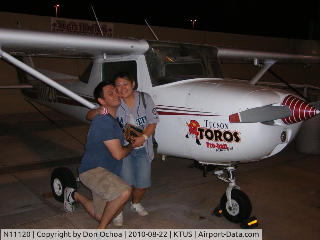 N11120, 1931 Stinson SM-6000-B C/N 5019, Taken the night this plane was won by Don & Mieko Ochoa at the end of the 2010 Tucson Toros baseball season