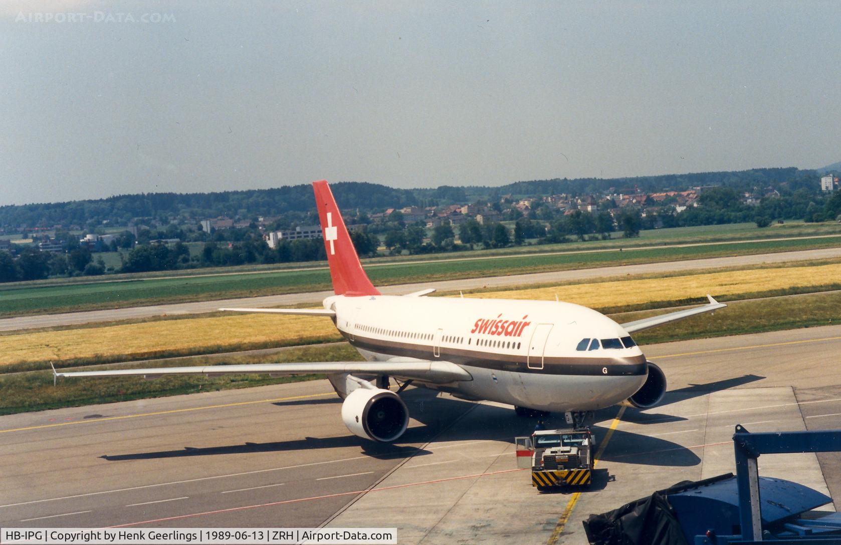 HB-IPG, 1985 Airbus A310-322 C/N 404, Swissair