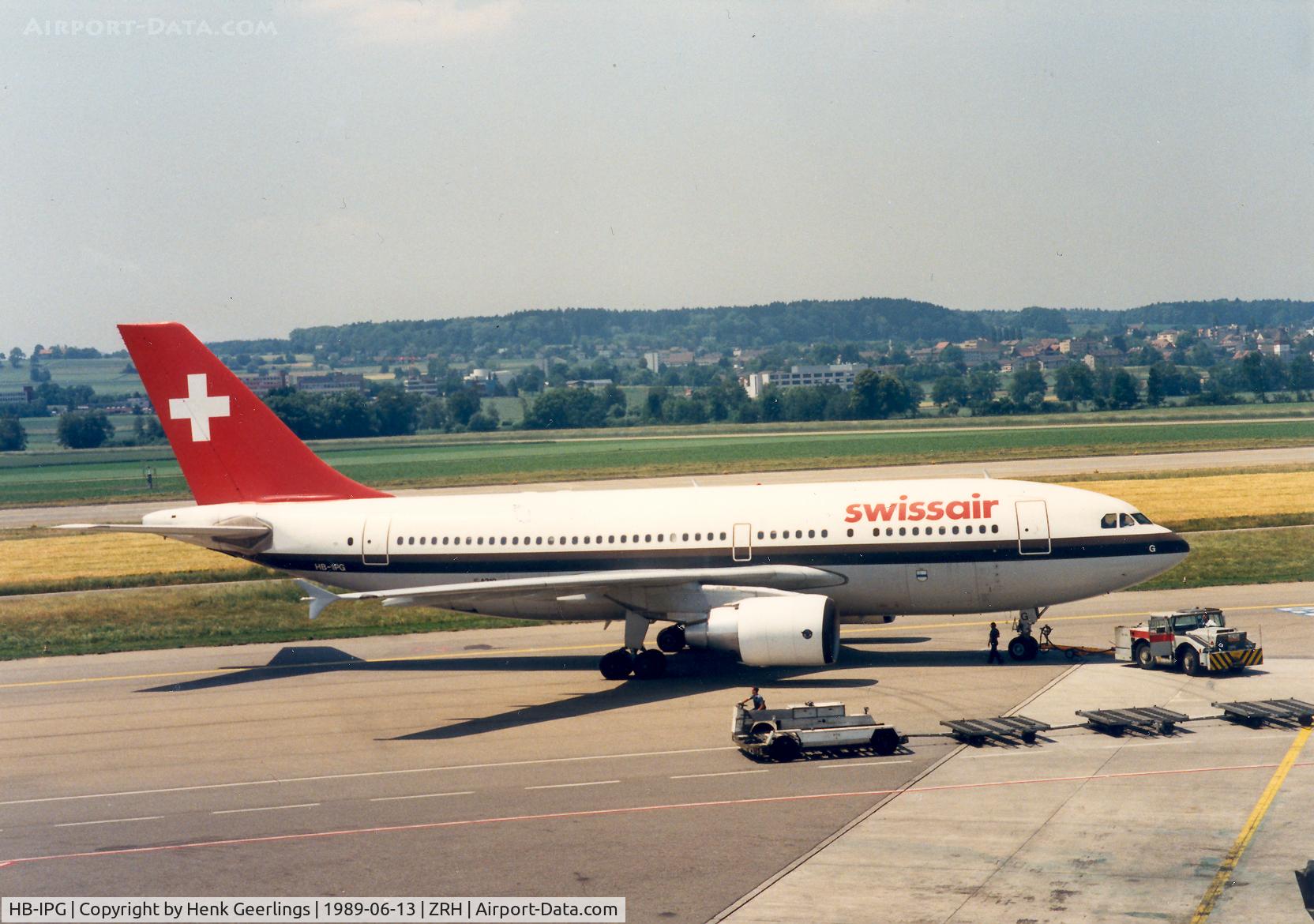 HB-IPG, 1985 Airbus A310-322 C/N 404, Swissair