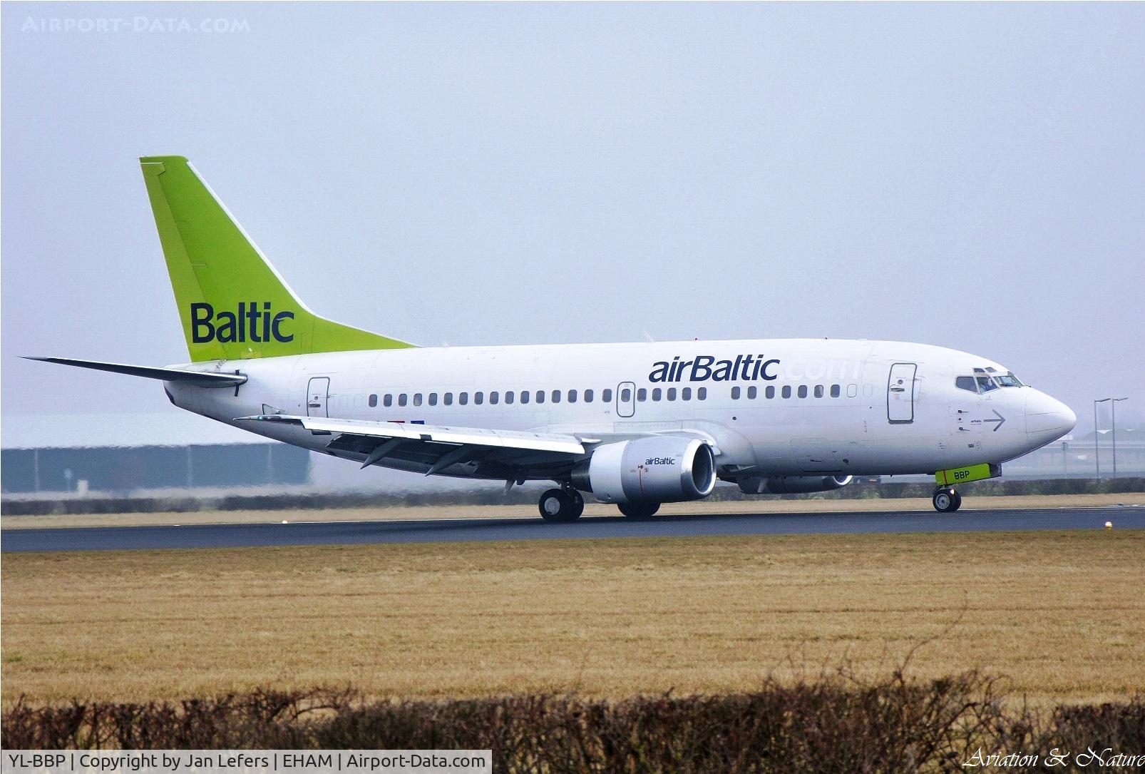 YL-BBP, 1992 Boeing 737-522 C/N 26688, Landing on the Polderbaan