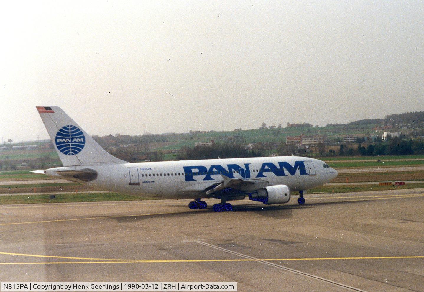 N815PA, 1988 Airbus A310-324 C/N 451, Pan Am