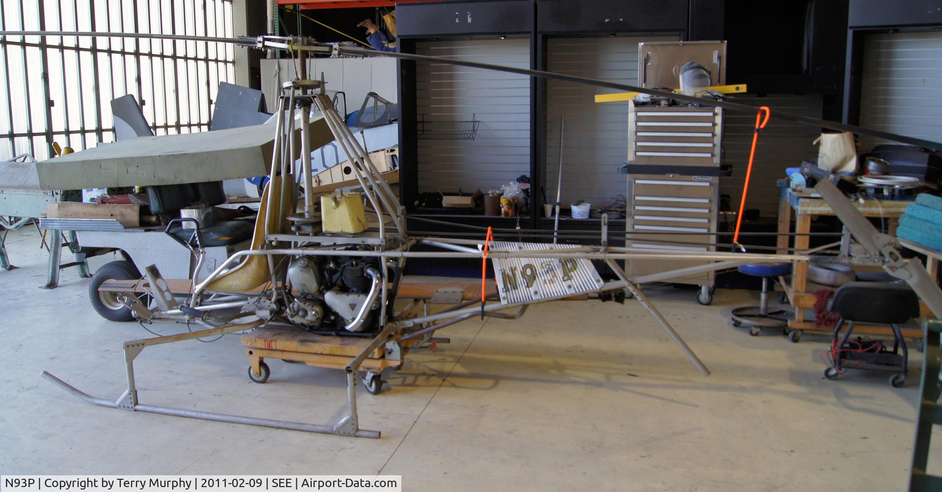 N93P, 1957 Adams-Wilson Hobbycopter XH-1 C/N 001, 1957 Adams-Wilson XH-1  Home build helicopter