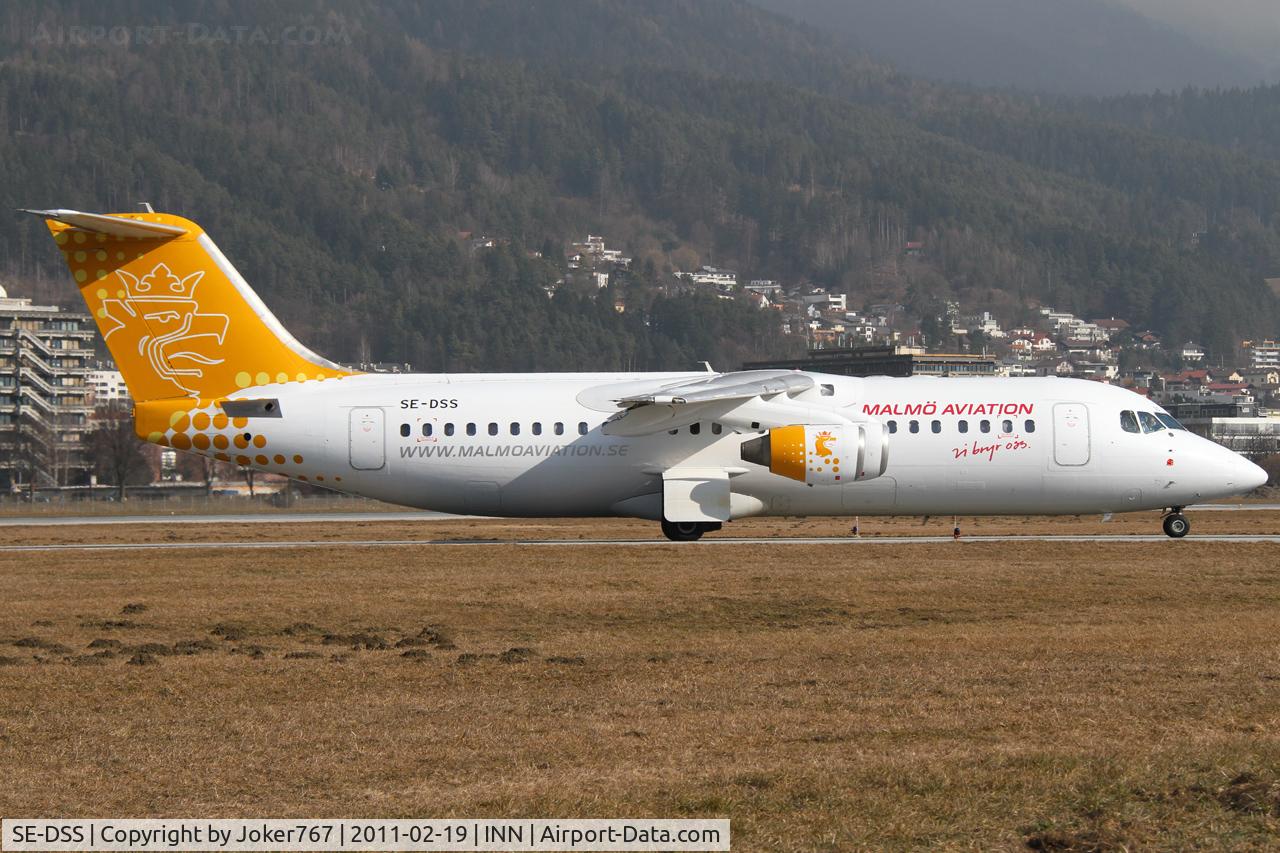 SE-DSS, 1994 British Aerospace Avro 146-RJ100 C/N E3245, Malmö Aviation