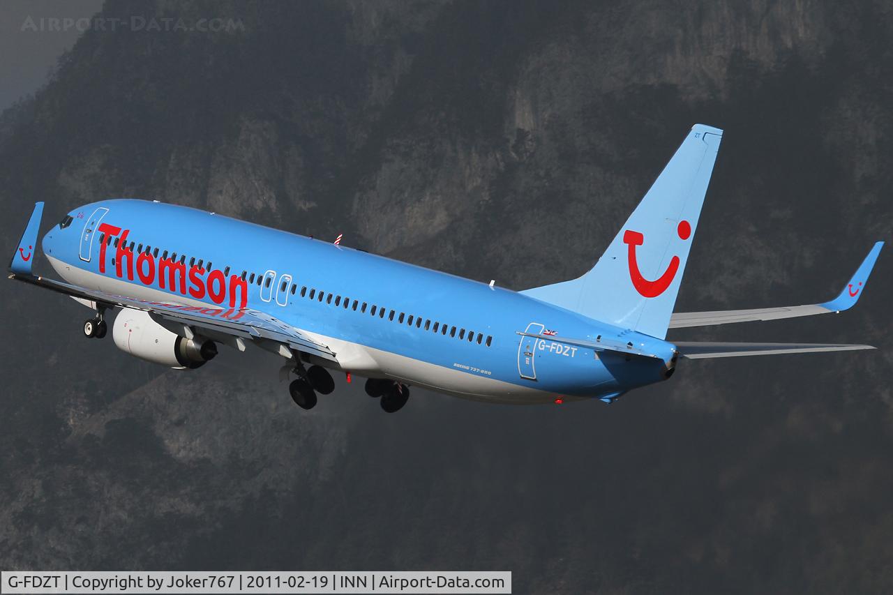 G-FDZT, 2011 Boeing 737-8K5 C/N 37248, Thomson Airlines