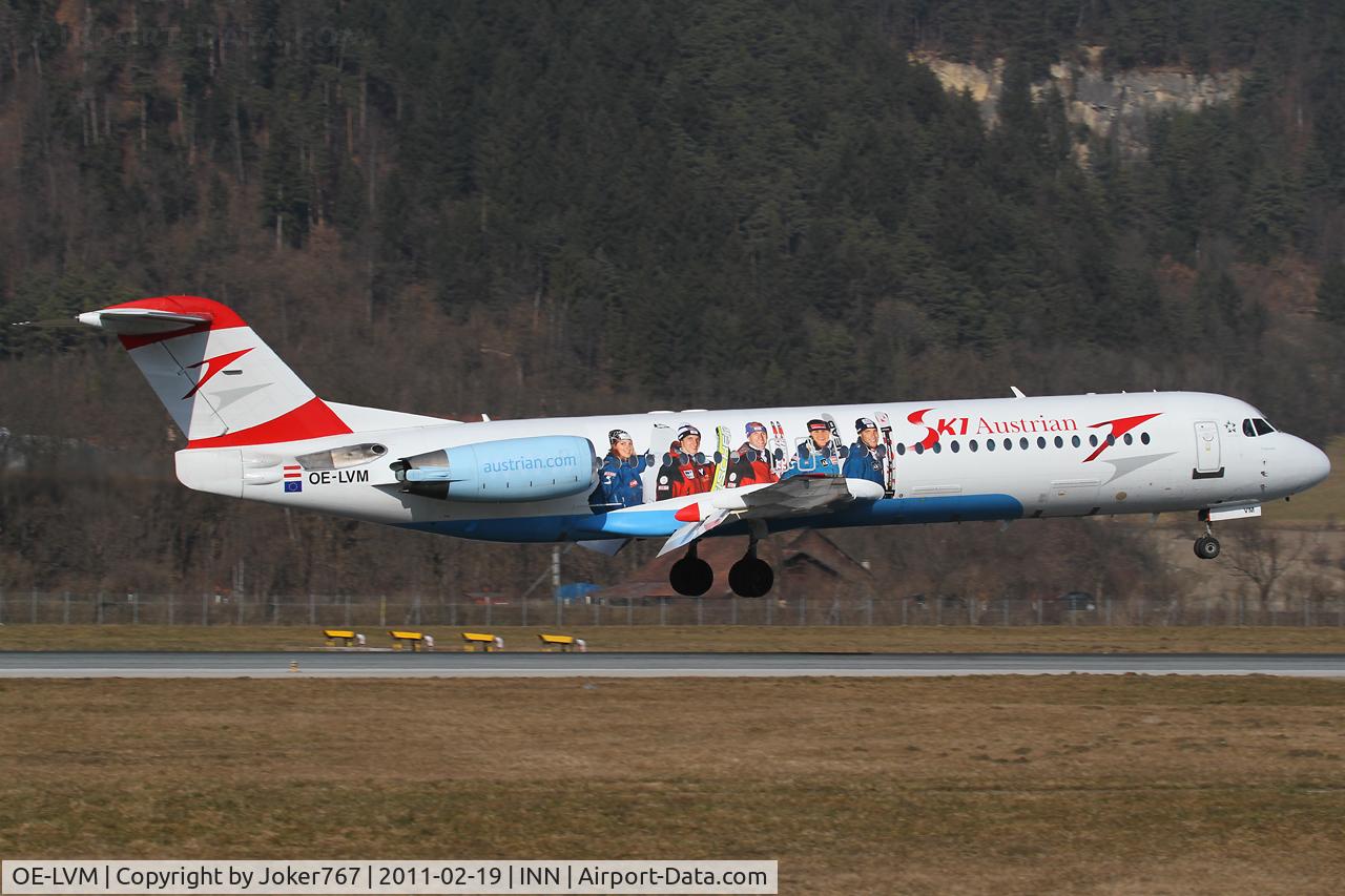 OE-LVM, 1991 Fokker F100 (F-28-0100) C/N 11361, Austrian arrows