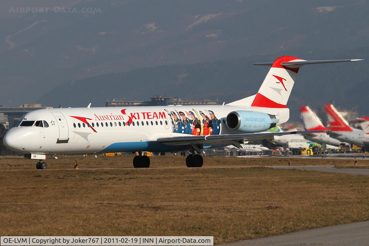 OE-LVM, 1991 Fokker F100 (F-28-0100) C/N 11361, Austrian arrows