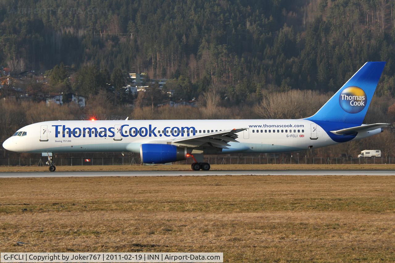 G-FCLI, 1995 Boeing 757-28A C/N 26275, Thomas Cook Airlines