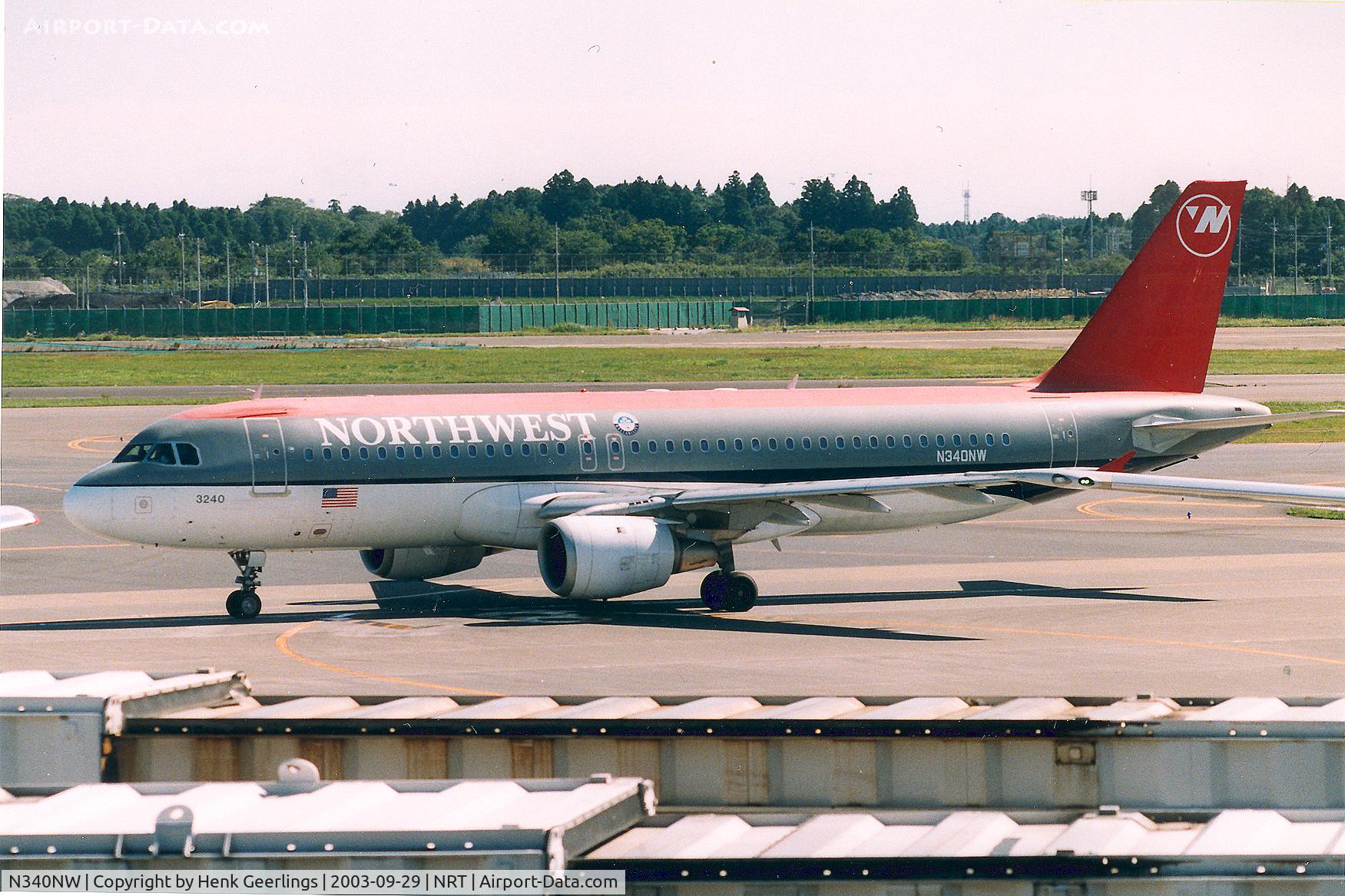N340NW, 1992 Airbus A320-212 C/N 372, Northwest