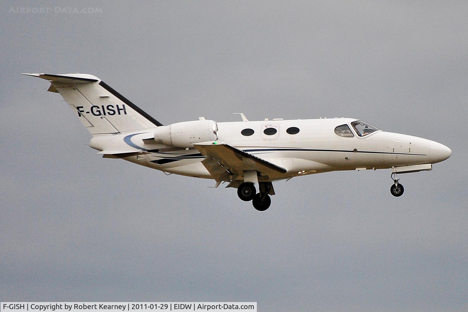 F-GISH, 2009 Cessna 510 Citation Mustang Citation Mustang C/N 510-0182, Landing r/w 10
