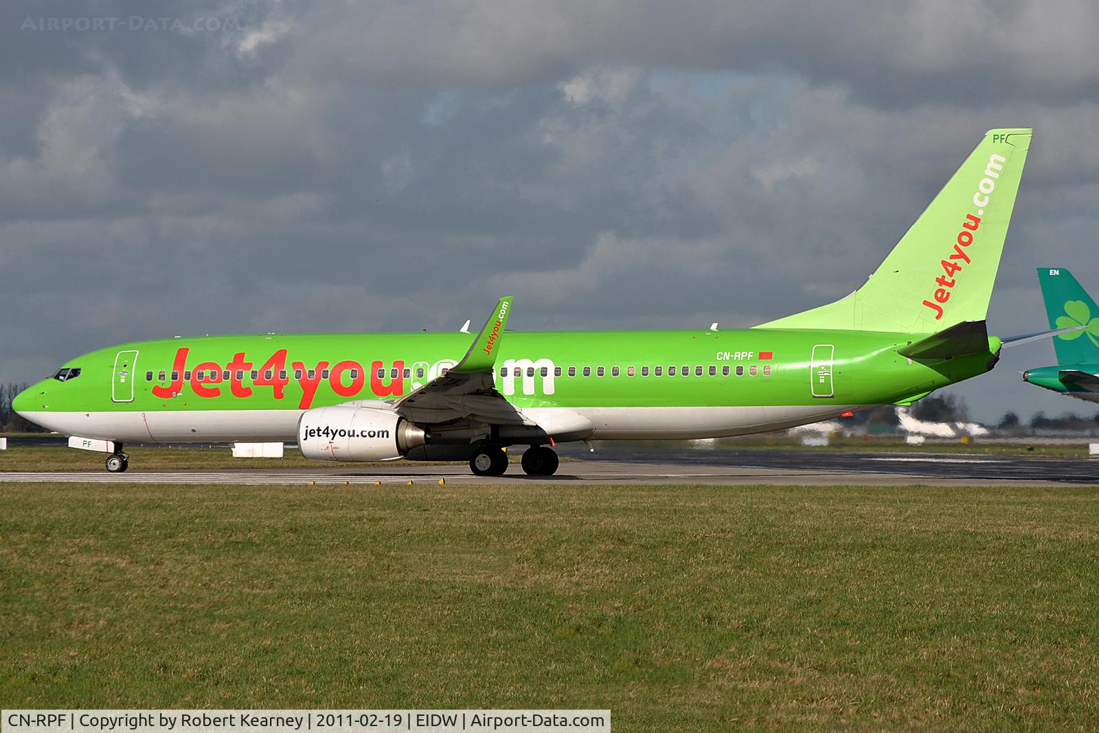 CN-RPF, 2007 Boeing 737-8K5 C/N 34691, Rolling on r/w 28