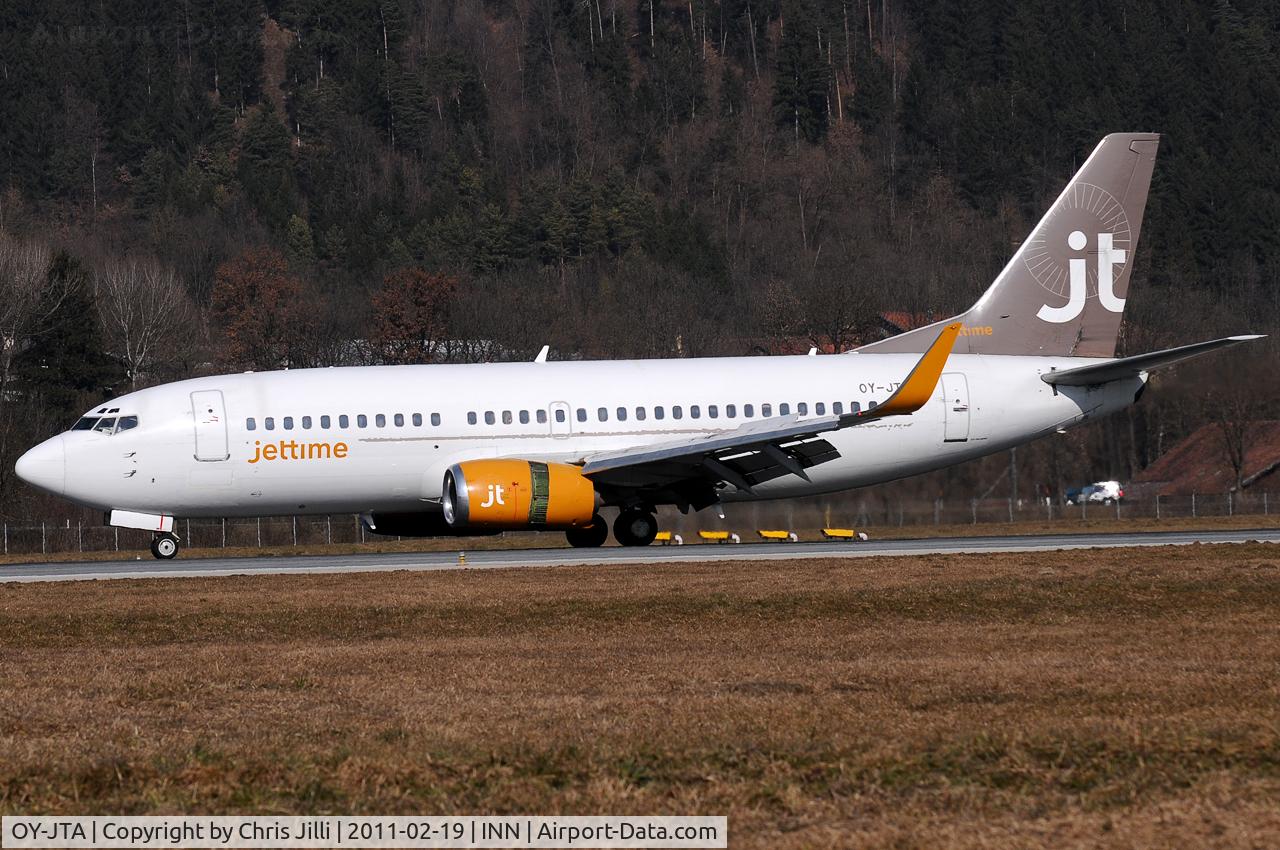 OY-JTA, 1987 Boeing 737-33A C/N 23631, Jettime