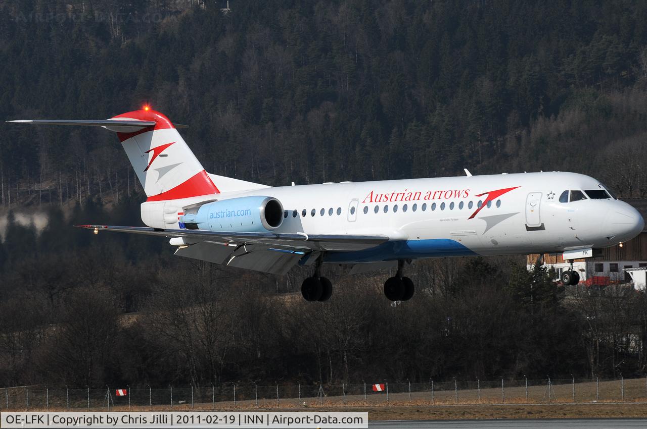 OE-LFK, 1995 Fokker 70 (F-28-0070) C/N 11555, TYR