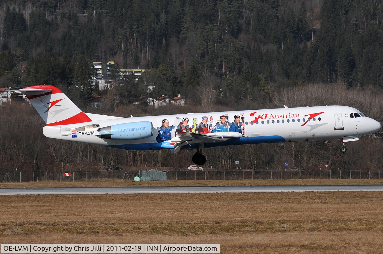 OE-LVM, 1991 Fokker F100 (F-28-0100) C/N 11361, TYR