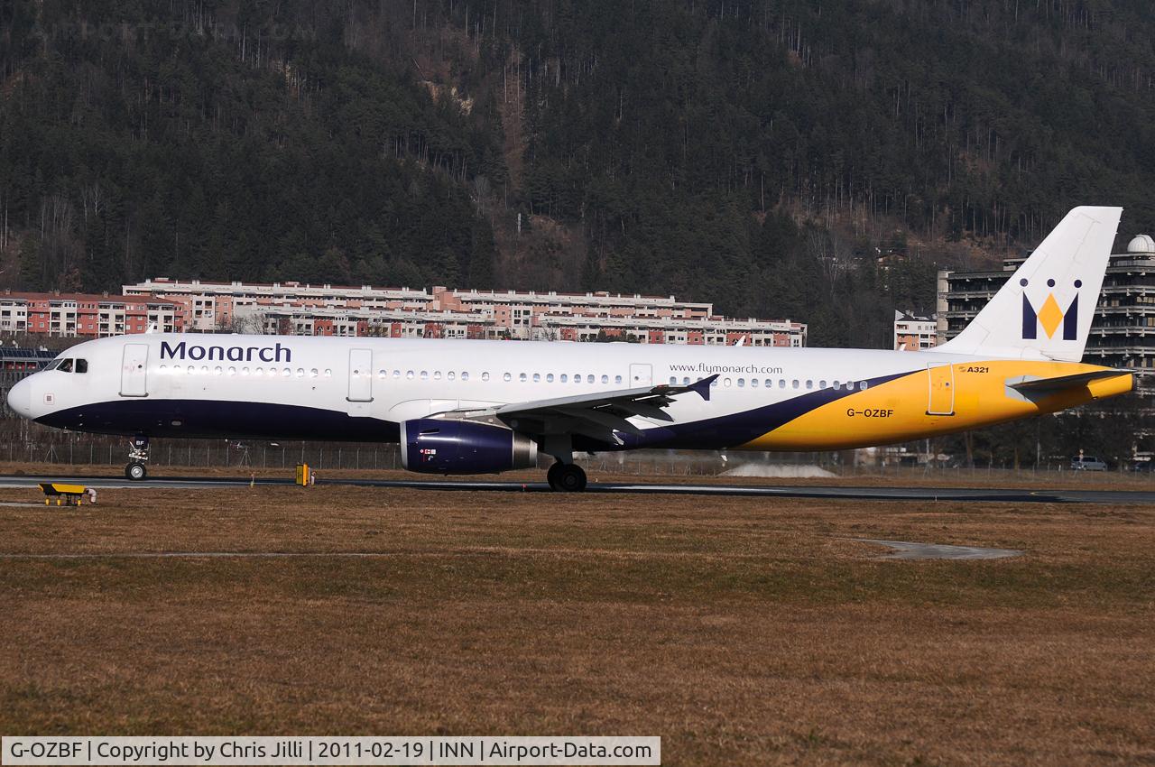 G-OZBF, 2002 Airbus A321-231 C/N 1763, Monarch
